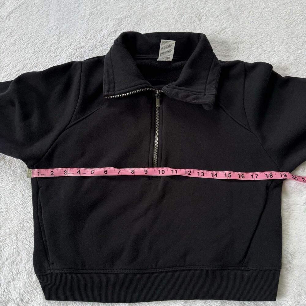 All In Motion Women's Active Comfort 1/2 Zip Pullover Sweatshirt Black Size S - Picture 4 of 8